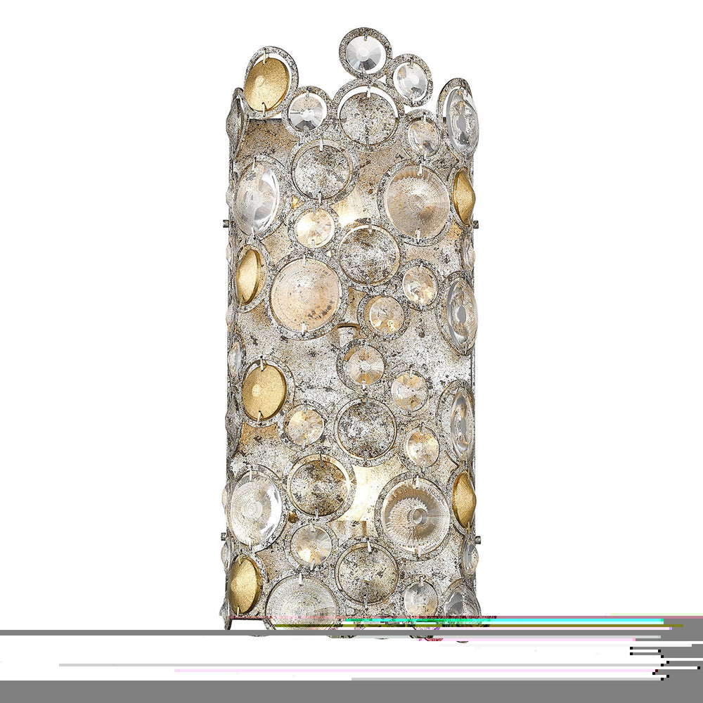 Homeroots Vitozzi 2-light Antique Silver Leaf Sconce   398447