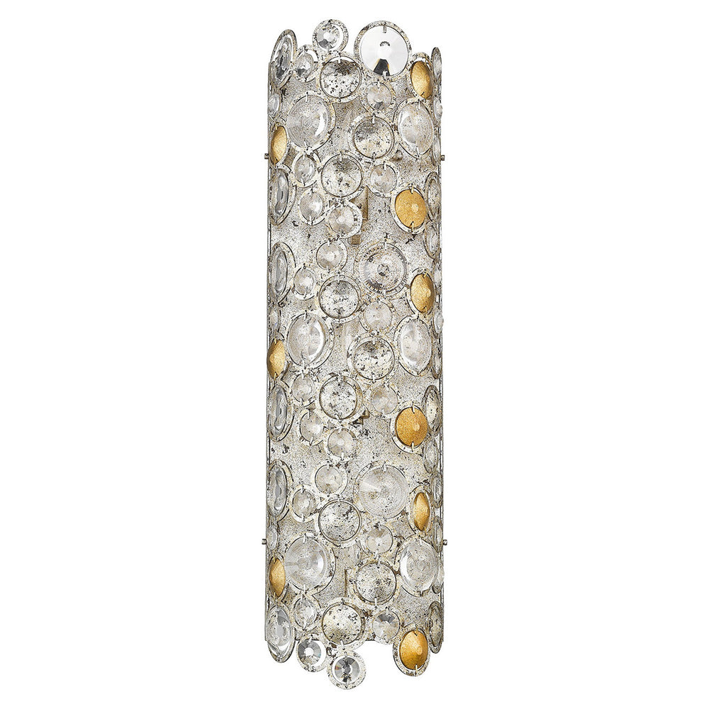 Homeroots Vitozzi 3-light Antique Silver Leaf Sconce   398448