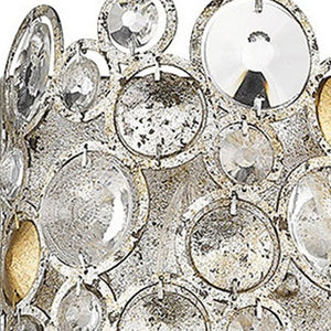 Homeroots Vitozzi 3-light Antique Silver Leaf Sconce   398448