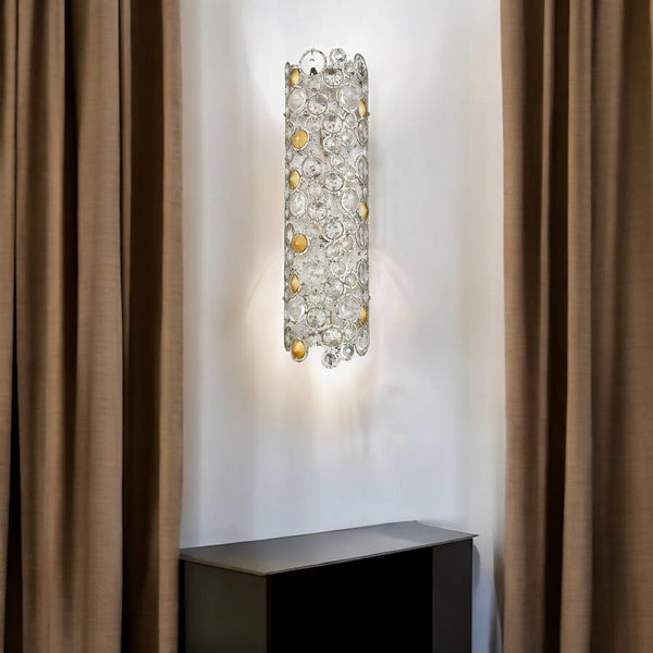 Homeroots Vitozzi 3-light Antique Silver Leaf Sconce   398448