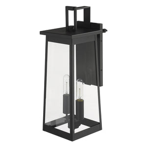 Homeroots Alden 2-light Matte Black Wall Light   398456
