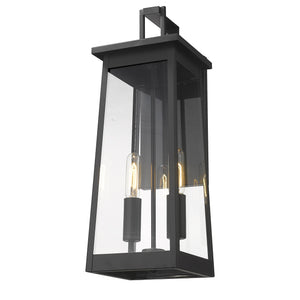 Homeroots Alden 2-light Matte Black Wall Light   398456