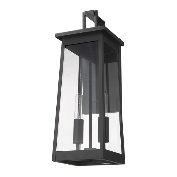 Homeroots Alden 2-light Matte Black Wall Light   398456