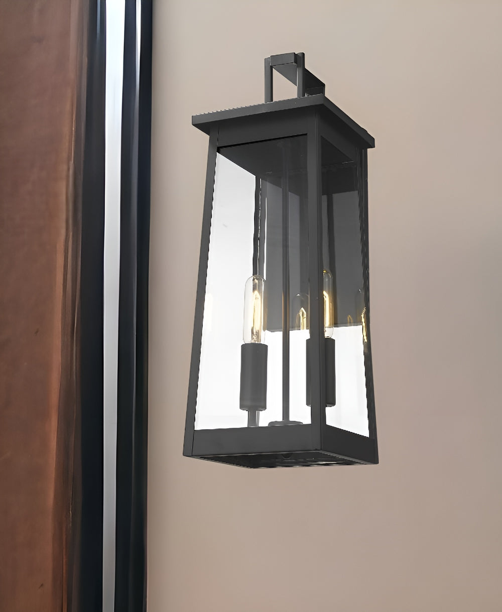 Homeroots Alden 2-light Matte Black Wall Light   398456