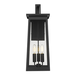 Homeroots Alden 3-light Matte Black Wall Light   398458