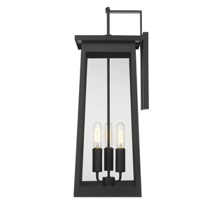 Homeroots Alden 3-light Matte Black Wall Light   398458