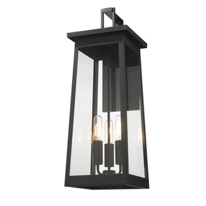 Homeroots Alden 3-light Matte Black Wall Light   398458