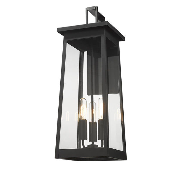 Homeroots Alden 3-light Matte Black Wall Light   398458