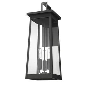 Homeroots Alden 3-light Matte Black Wall Light   398458
