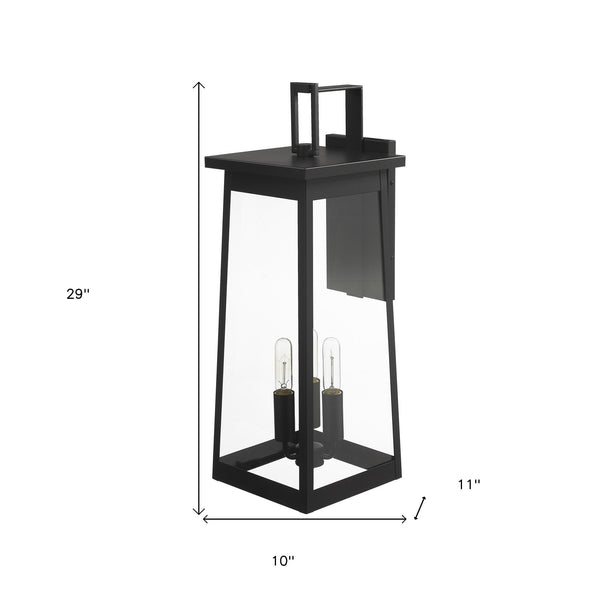 Homeroots Alden 3-light Matte Black Wall Light   398458