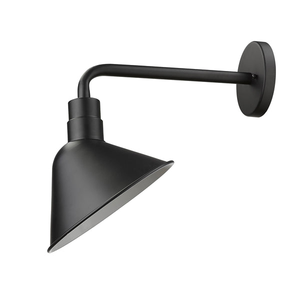 Homeroots Fuller 1-light Matte Black Wall Light   398462