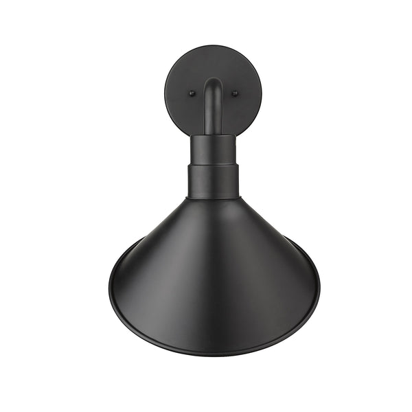 Homeroots Fuller 1-light Matte Black Wall Light   398462