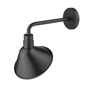 Homeroots Fuller 1-light Matte Black Wall Light   398462