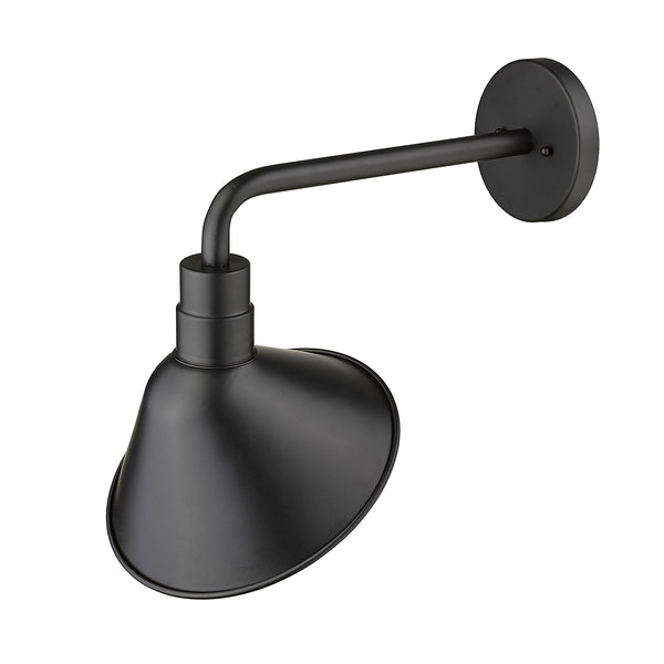 Homeroots Fuller 1-light Matte Black Wall Light   398462