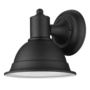 Homeroots Matte Black Aluminum Wall Sconce   398463