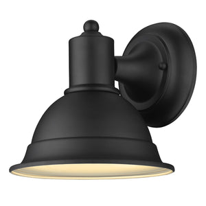 Homeroots Matte Black Aluminum Wall Sconce   398463