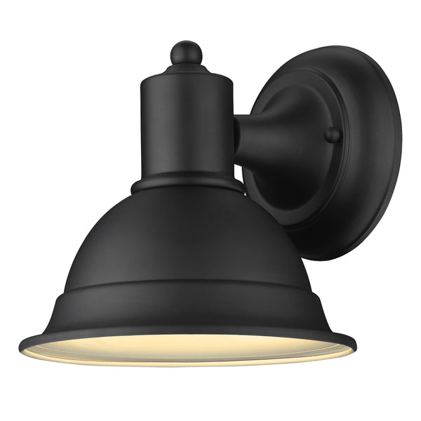 Homeroots Matte Black Aluminum Wall Sconce   398463