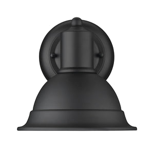 Homeroots Matte Black Aluminum Wall Sconce   398463