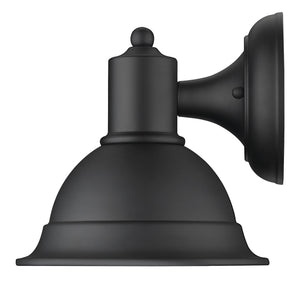 Homeroots Matte Black Aluminum Wall Sconce   398463