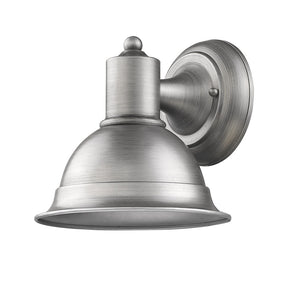Homeroots Brushed Silver Aluminum Wall Sconce   398464