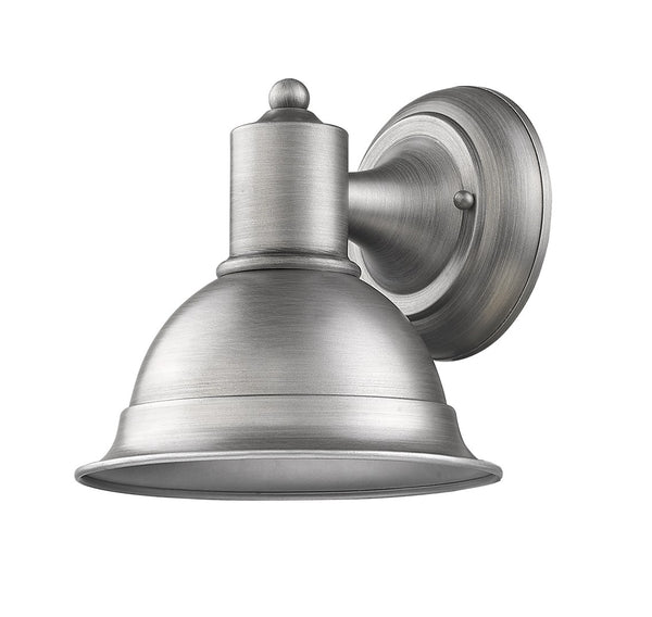 Homeroots Brushed Silver Aluminum Wall Sconce   398464