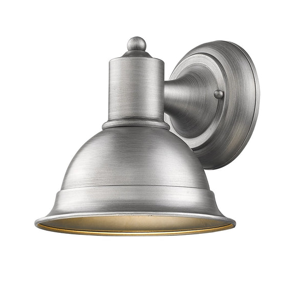 Homeroots Brushed Silver Aluminum Wall Sconce   398464