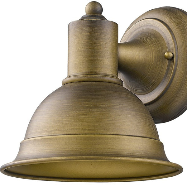 Homeroots Brushed Gold Aluminum Wall Sconce   398466