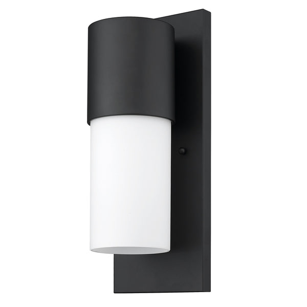 Homeroots Contemporary Matte Black And White Wall Light   398467