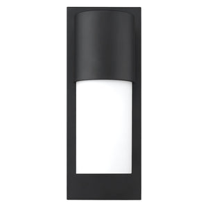 Homeroots Contemporary Matte Black And White Wall Light   398467