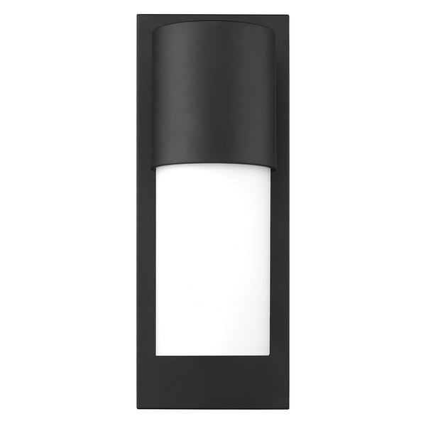 Homeroots Contemporary Matte Black And White Wall Light   398467