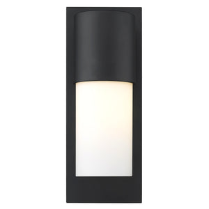 Homeroots Contemporary Matte Black And White Wall Light   398467