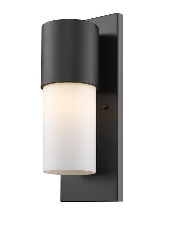 Homeroots Contemporary Antique Bronze And White Wall Light   398469