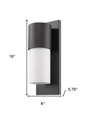 Homeroots Contemporary Antique Bronze And White Wall Light   398469