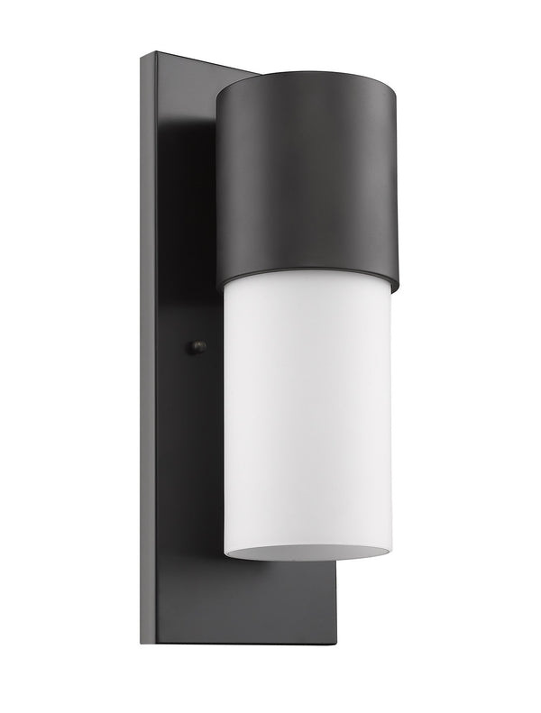 Homeroots Contemporary Antique Bronze And White Wall Light   398469