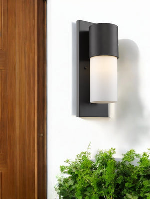 Homeroots Contemporary Antique Bronze And White Wall Light   398469