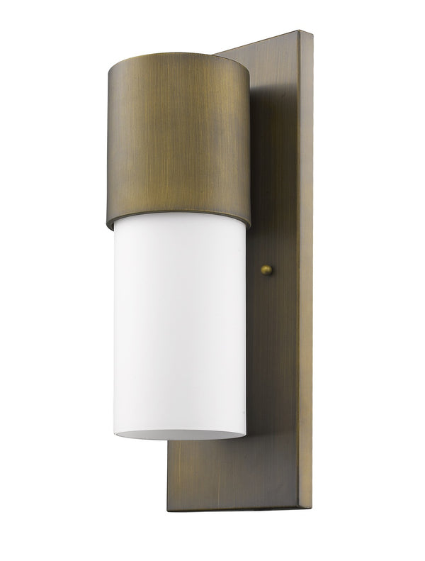 Homeroots Contemporary Brushed Gold And White Wall Light   398470