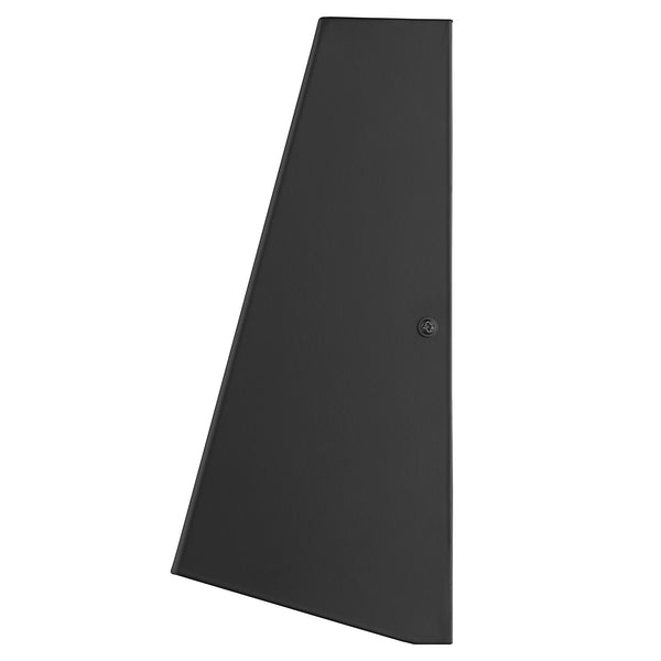 Homeroots Matte Black Geometric Wall Sconce   398471