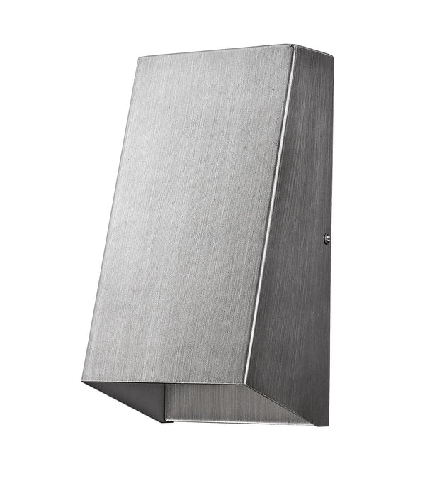 Homeroots Brushed Silver Geometric Wall Sconce   398472