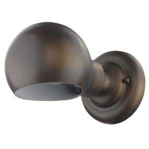 Homeroots Antique Bronze Rounded Wall Sconce   398474