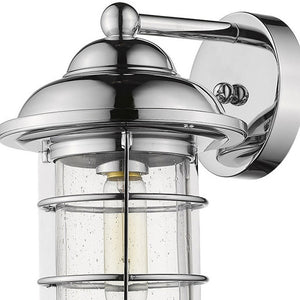 Homeroots Silver Teardrop Shape Wall Sconce  Metal 398482