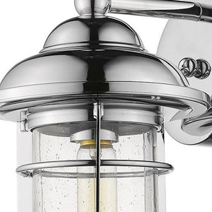 Homeroots Silver Teardrop Shape Wall Sconce  Metal 398482