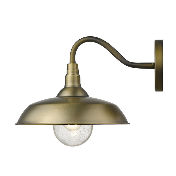 Homeroots Burry 1-light Antique Brass Wall Light   398489