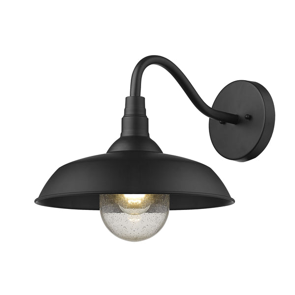 Homeroots Burry 1-light Matte Black Wall Light   398490