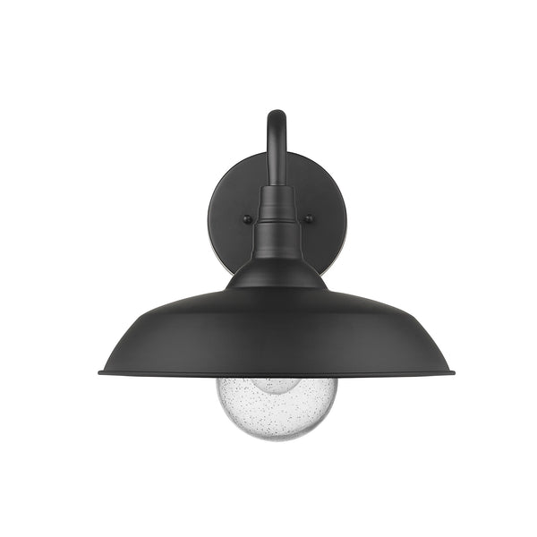 Homeroots Burry 1-light Matte Black Wall Light   398490