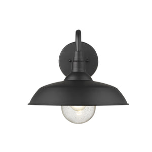 Homeroots Burry 1-light Matte Black Wall Light   398490