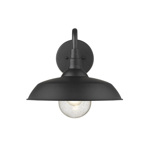 Homeroots Burry 1-light Matte Black Wall Light   398490
