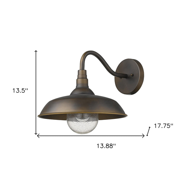 Homeroots Burry 1-light Oil-rubbed Bronze Wall Light   398492