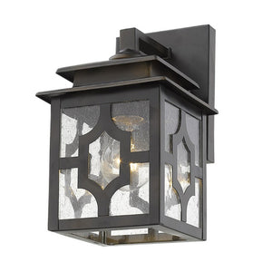 Antique Bronze Finish Outdoor Wall Lantern Sconce for Porch and Entryway Decor