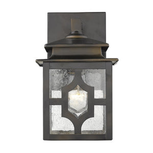 Antique Bronze Finish Outdoor Wall Lantern Sconce for Porch and Entryway Decor