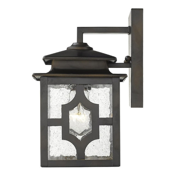 Antique Bronze Finish Outdoor Wall Lantern Sconce for Porch and Entryway Decor
